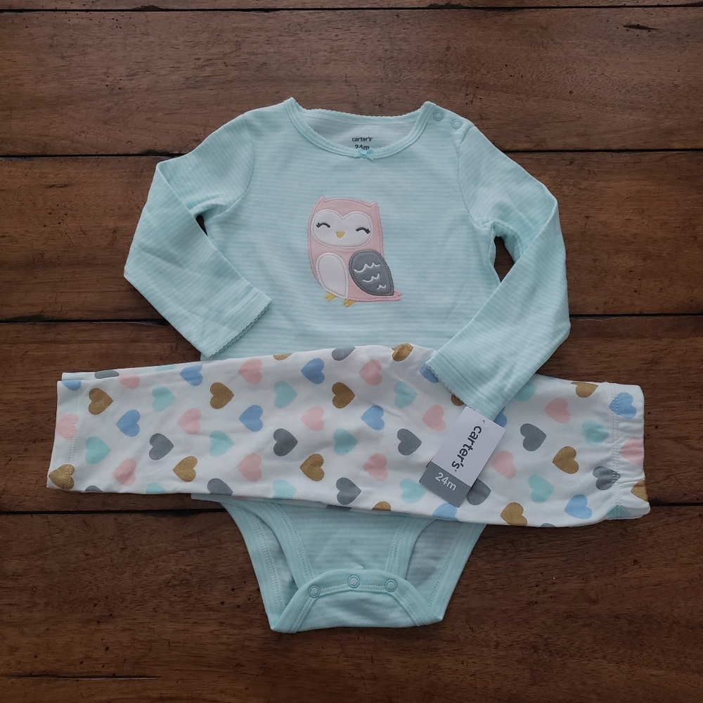 NWT Owl Two piece Set